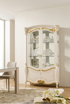 Edle Vitrine Schrank Schaufenster Wohnzimmer Glas Neu Glasschrank Schränke Neu  