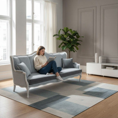 Klassische Dreisitzer Sofa 3 Sitzer Couch Barock Rokoko Polster Sofas Couchen