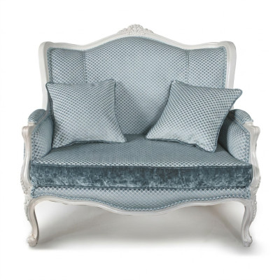 Couch Textil Stoff Sofa Edles Design Designer 2 Sitzer Möbel Klassische Möbel
