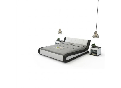 Bett Lederbett Polsterbett Moderne Doppel Schlafzimmer Ehebett Betten