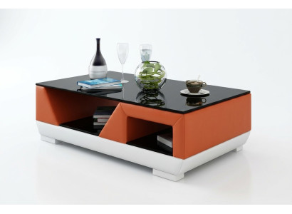 Klassischer Luxus Designer Couchtisch Sofa Wohnzimmer Dekor Tisch Leder