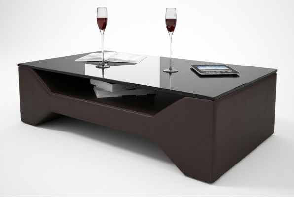 Klassischer Luxus Designer Couchtisch Dekor Sofa Wohnzimmer Tisch Leder