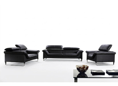 Ledersofa Couch Wohnlandschaft 3+2 Sitzer Garnitur Design Modern Deko Sofa