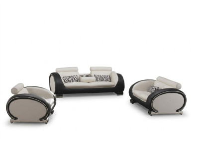 Sofagarnitur 3+2+1 Sitzer Set Design Sofas Polster Leder Couchen Modern