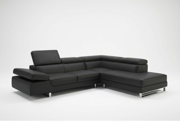 Ecksofa Ledersofa Wohnlandschaft L Form Sofa Couch Deko Polster Sitz Ecke