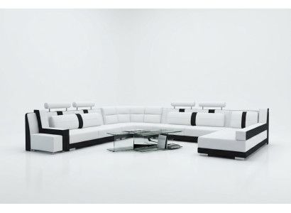 Garnitur U Form Sofa Couch Polster Garnitur Wohnlandschaft Design