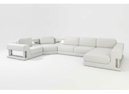 Ledersofa Ecksofa Garnitur Polster U Form Couch Sofa Design