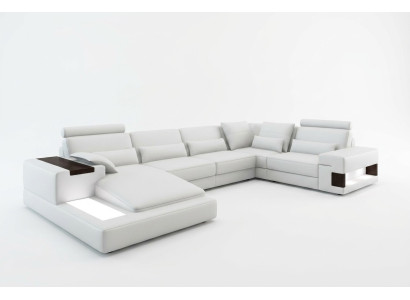 Marken Sofa Wohnlandschaft Ledersofa Couch Garnitur Wohnlandschaften
