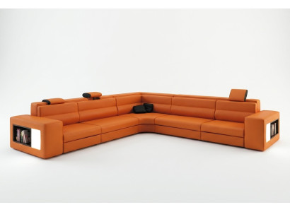 L-Form Modern Ecksofa Couch Polster Leder Design Sofa Garnitur