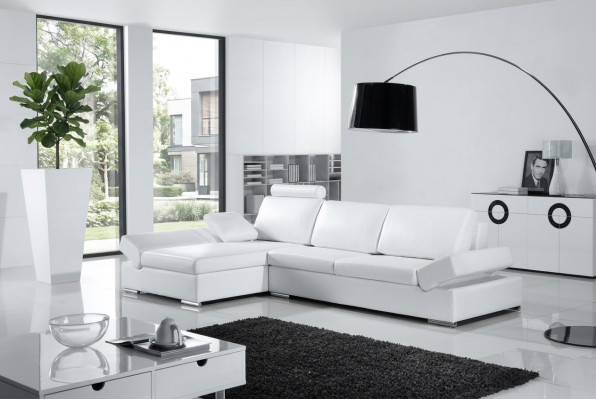 Ecksofa Sofa Deko Couch Polster Wohnlandschaft Leder Eck Sofas Garnitur