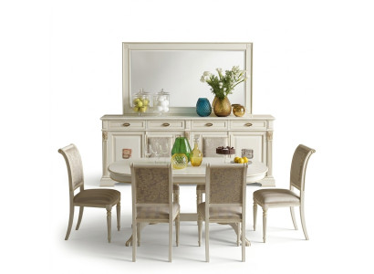 Essgarnitur Esstisch 6 x Stuhl Set Set Garnitur Tisch Klassische Essgruppe 7tlg. Massivholz