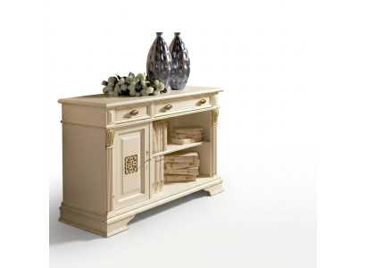 Italienische Design Möbel Antik - Holz Bar Anrichte Schrank Kommode