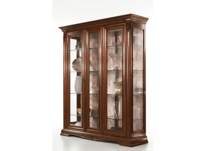 Vitrine Vitrinen Schrank Glasschrank Wohnzimmer Regal Barock Rokoko Echtes Holz