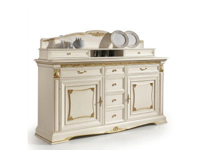 Anrichte Wandschrank Edle Massivholz Buffet Schrank Neu Esszimmer Schränke Barock neu