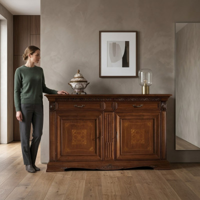 Hochwertige Klassisches Kommode Massivholz Sideboard Kommodenschrank Hotel Neu