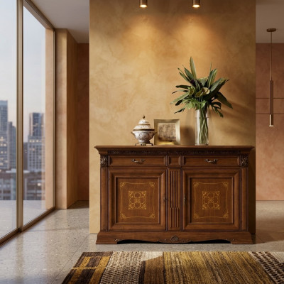 Hochwertige Klassisches Kommode Massivholz Sideboard Kommodenschrank Hotel Neu