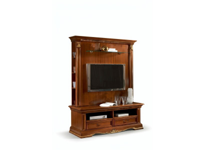 Fernsehschrank Anbauwand Wohnwand TV Schrankwand Massivholz Landhaus Massivholz