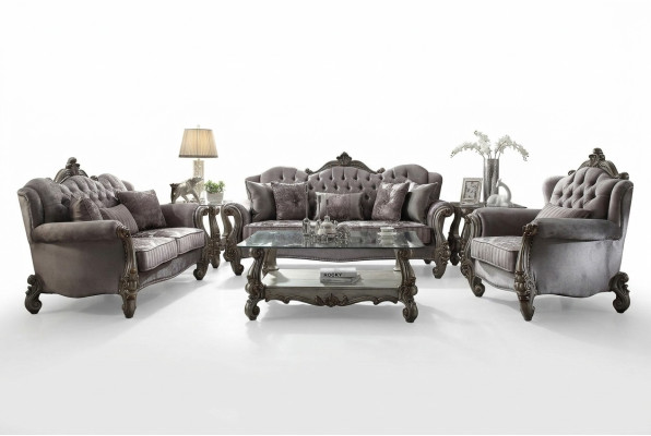 Chsterfield Sofagarnitur Couch Polster Gruppe Klassik 3+2+1 Sitzer Set Holz Sofa