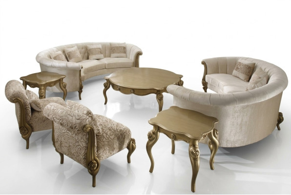 Rund Couch Wohnlandschaft Runde Sofa Polster Eck Garnitur Big Sofas Couchen 