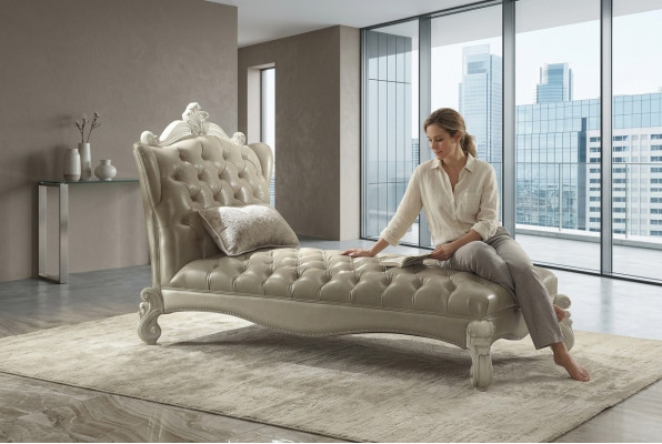 Chesterfield Chaiselongues Sofa Liege Chaise Club Relax Liegen Leder Textil neu