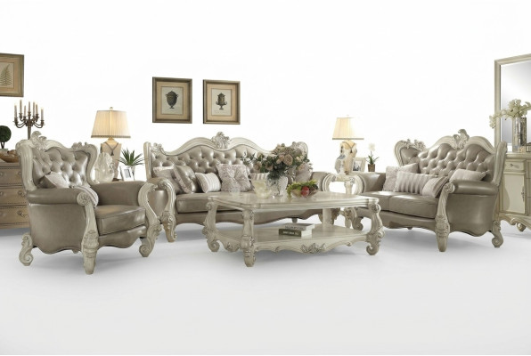 Luxus Möbel Sofagarnitur Sofa Couch Polster 3+2+1 Sitzer mit Couchtisch