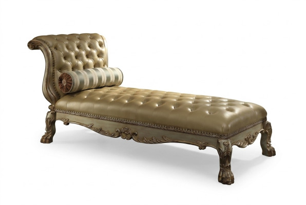 Chaiselongues Chesterfield Liege Chaise Leder Sofa Goldene Liegen Chsterfield