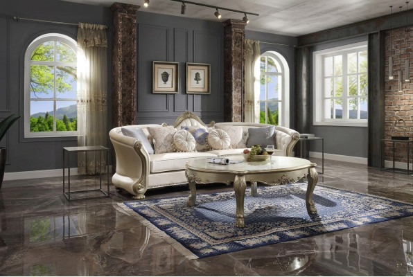 Klassischer Tisch Couchtisch Beistelltisch Sofa Design Wohnzimmer Barock
