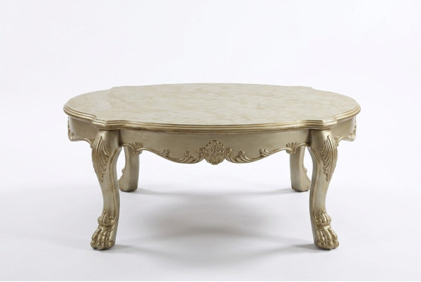Klassischer Tisch Couchtisch Beistelltisch Sofa Design Wohnzimmer Barock
