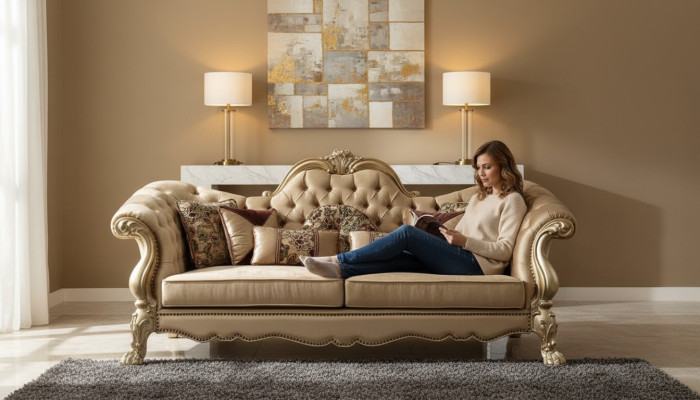 Zweisitzer Design Sofa 2 Sitzer Sitz Couch Polster Garnitur Stoff Sofas
