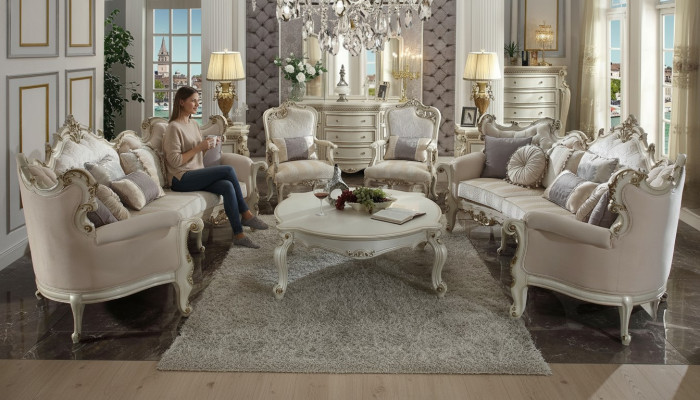 Luxus Möbel Sofagarnitur Couch Sofa Polster 4+4+1+1 Sitzer mit Couchtisch