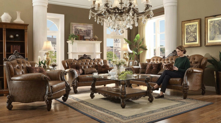 Ledersofa Sofagarnitur 3+1+1 Sitzer Set Garnitur Polstersofa Couch