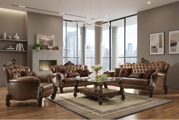 Ledersofa Sofagarnitur 3+1+1 Sitzer Set Garnitur Polstersofa Couch