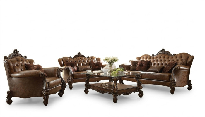 Ledersofa Sofagarnitur 3+1+1 Sitzer Set Garnitur Polstersofa Couch
