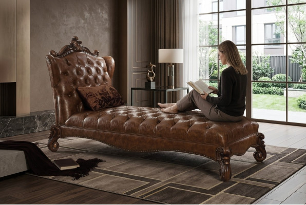 Luxus Sofa Chaiselongues Liege Chaise Antik Stil Polster Barock Rokoko