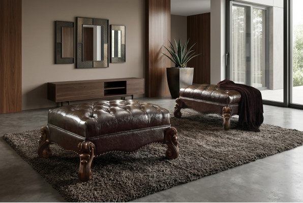 Fußhocker Hocker Polsterhocker Sitzhocker Ottomane Hocker Chesterfield Barock