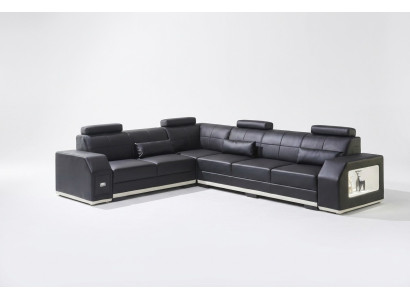 Ecksofa Ledersofa Big L Form Wohnlandschaft Sofa Couch Garnitur