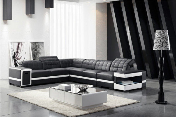 Designer Sofa Couch Ecksofa Polster Deko Garnitur Wohnlandschaft L-Form