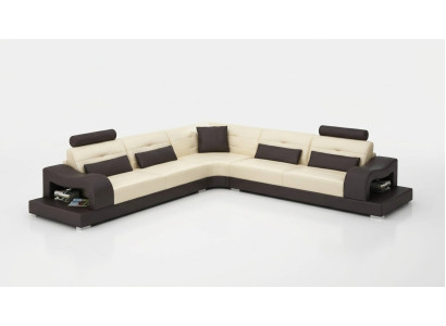 Ledersofa Couch Wohnlandschaft L Form Dekor Design Modern Sofa Eck Sofas
