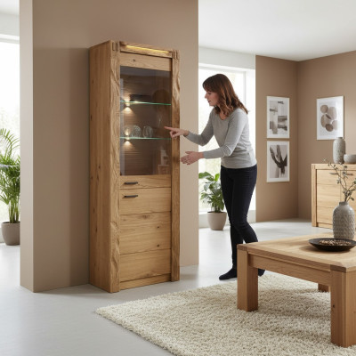 Kommode Vitrine Kommoden Vitrinen Kommodenschrank Glas Designer Schrank Holz Neu