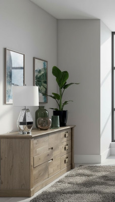 Designer Kommode Anrichte Side Low Board Schrank Wohn Zimmer Regal Antik Stil