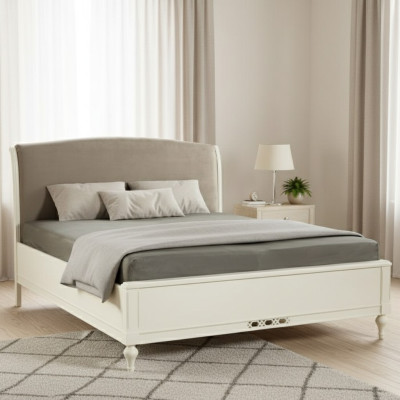 Bett Betten Doppelbett Schlafzimmer Leder Polster Textil Doppelbetten Neu Textil