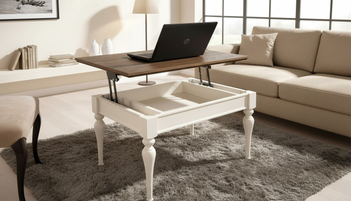 Multifunktion Couch Sofa Tisch Holz Kaffee Beistell Tische Design Wohnzimmer Neu