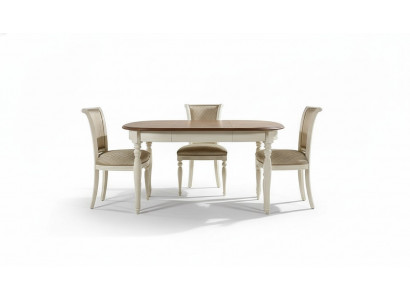Set Esstisch 4x Stühle Lehn Stuhl Garnitur Tische Esszimmer Gruppe 5tlg