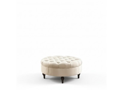 Runder Chesterfield Polster Hocker Fußhocker Ottomane Rund Sofa Beistell Neu