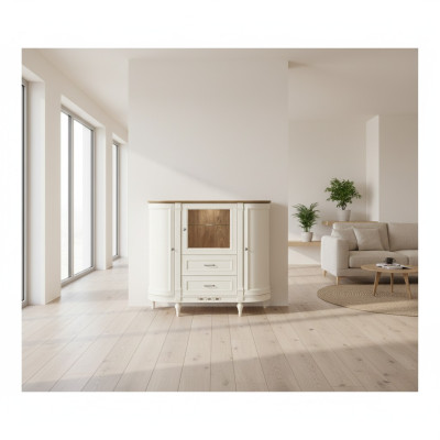 Klassische Kommode Kommoden Schrank Holz Schränke Wohnzimmer Anrichte Vitrine