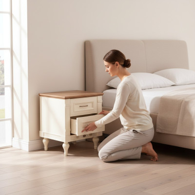 Klassische Konsole Nacht Tisch Beistell Schlaf Tische Konsolen Neu Zimmer Holz