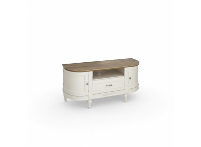 Holz Kommode Sideboard Kommoden Wohnzimmerschrank 135cm Low Boards Antik Stil