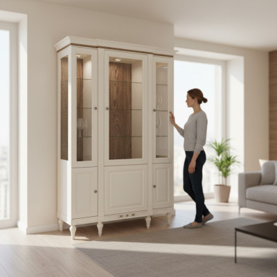 Vitrine Schrank Klassische Vitrinen Wohnzimmer Wohnzimmer Schränke
