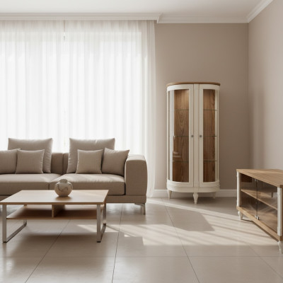 Wohnzimmer Wohnzimmer Schränke Anrichte Neu Vitrine Schrank Klassische Vitrinen