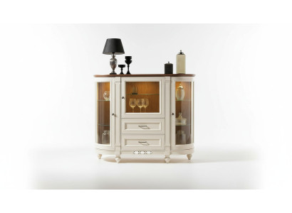 Vitrine Schrank Kommode Glas Regal Vitrinen Regale Holz Schränke Bar Wohnzimmer